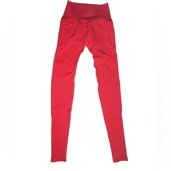 Alphalete Revival R6 Women's High Waisted Leggings Size XSmall Formula Red ❤️✨ - Picture 3 of 3